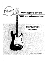 Fender 62-Stratocaster-VintageSeries-US1986 - Owners Manual